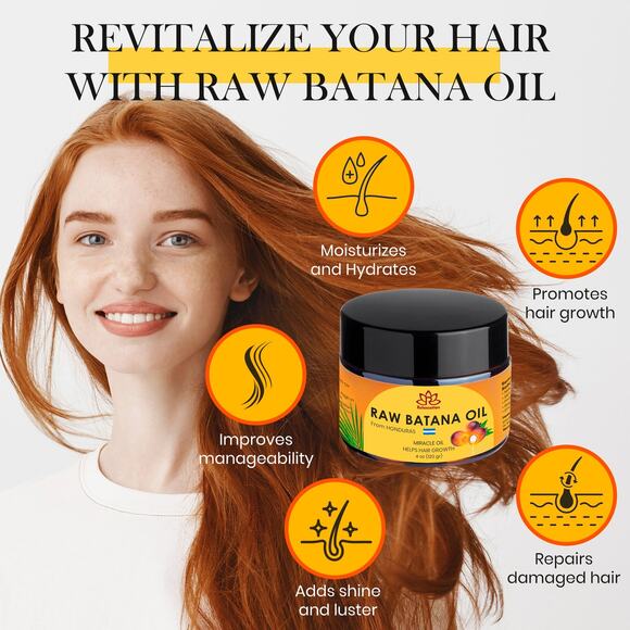 100% Raw Batana Oil Organic for Hair Growth, Prevent Hair Loss - Picture 2 of 8